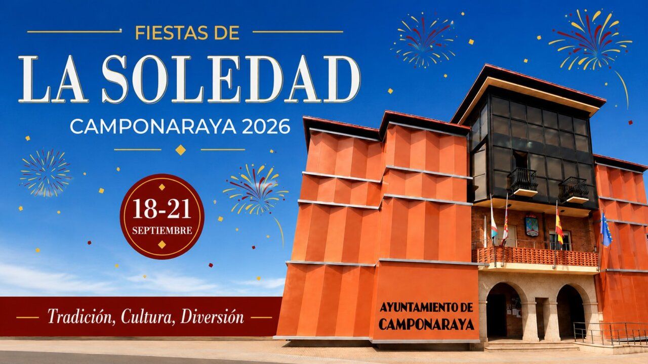 Cartel de las fiestas de La Soledad en Camponaraya 2026