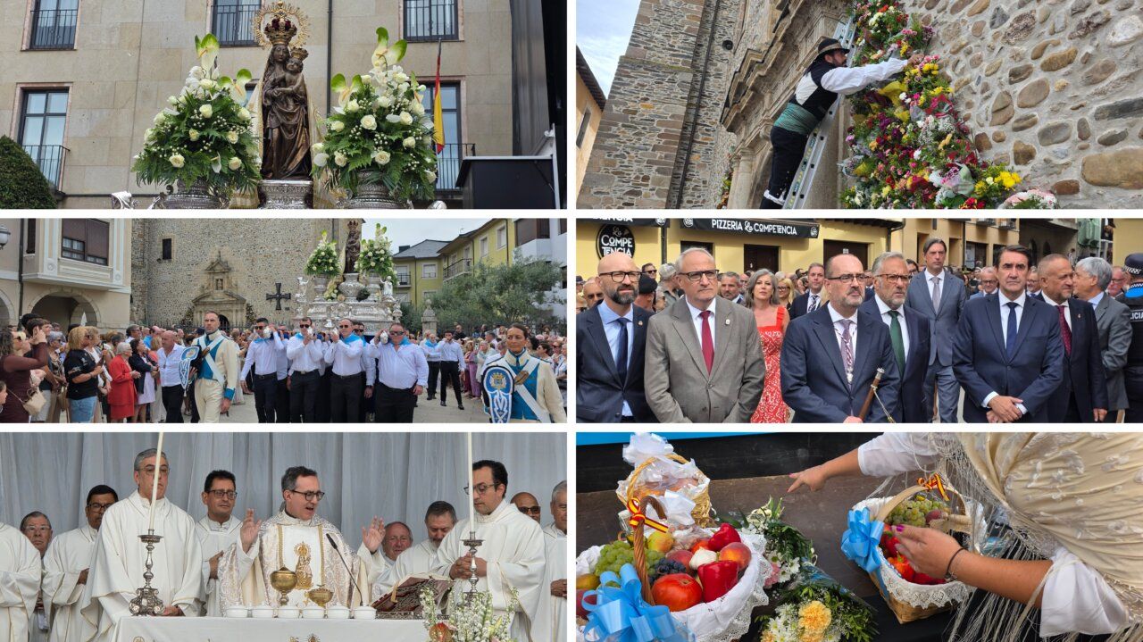 Celebraciones de la Virgen de la Encina en Ponferrada con fieles y autoridades