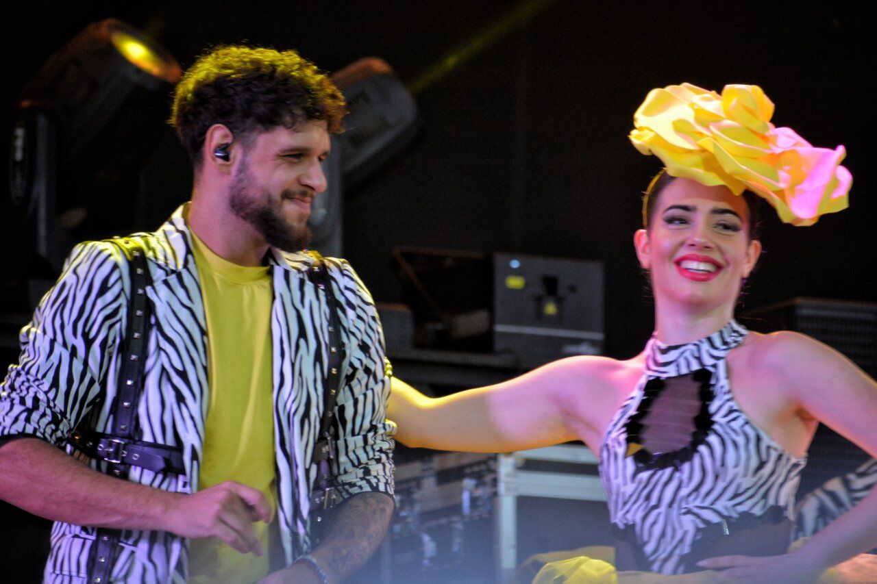 Actuación de El Combo Dominicano y Grupo Beatriz en la fiesta de la Soledad