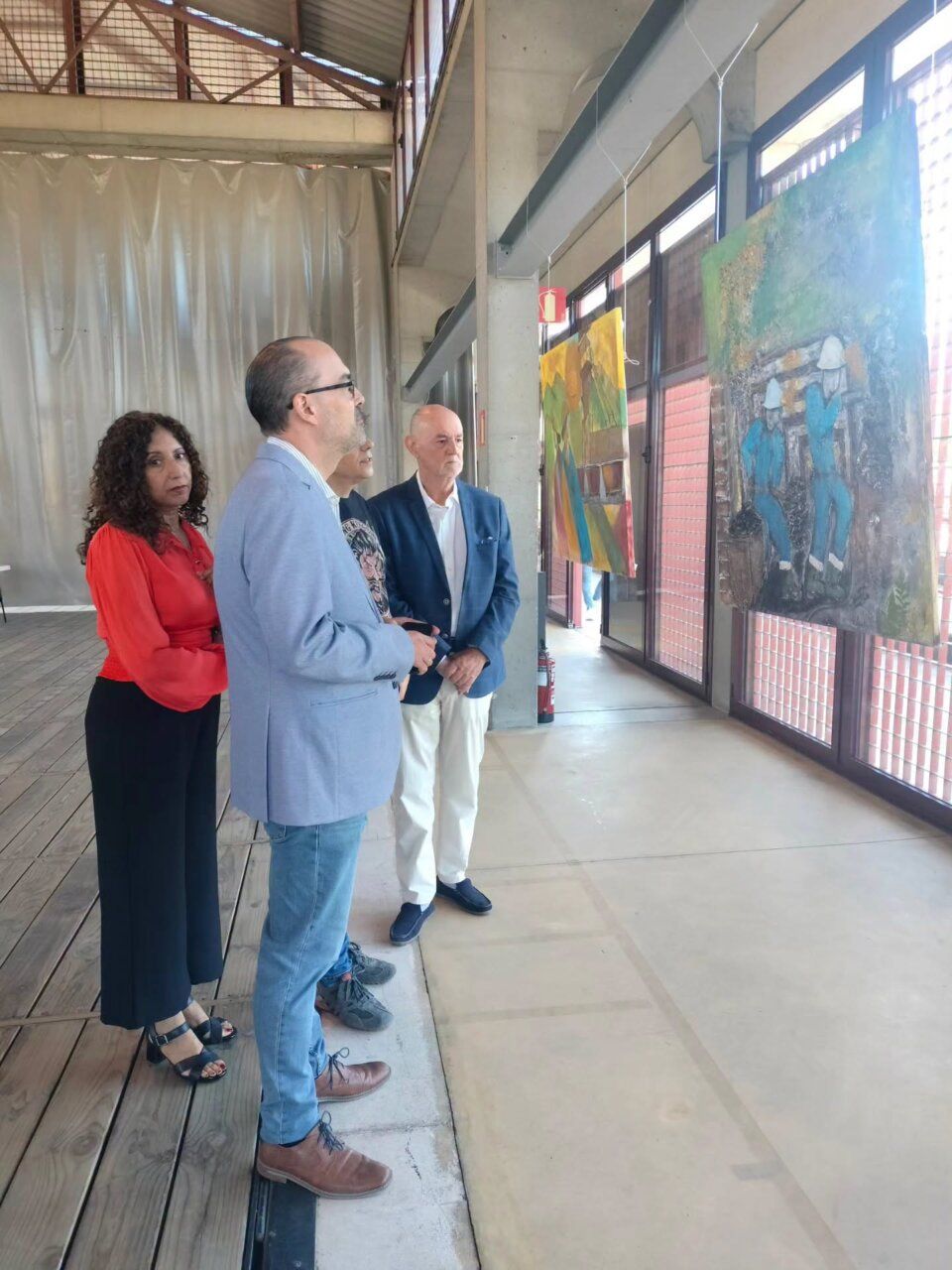 Inauguración de exposición en el Museo del Ferrocarril de Ponferrada