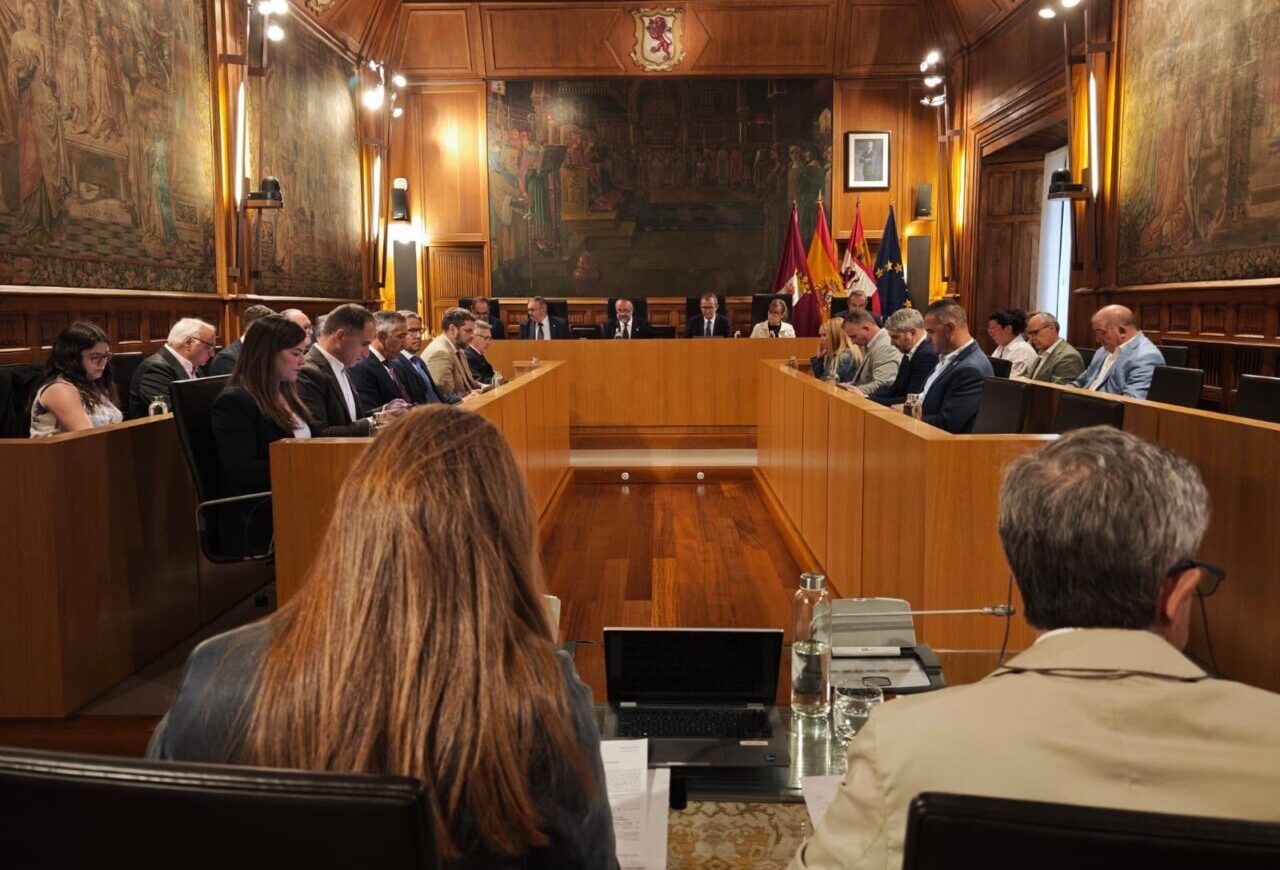 Reunión del Pleno de la Diputación de León sobre el Plan de Juntas Vecinales.
