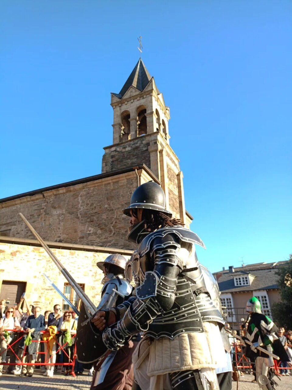 Participantes en la recreación histórica de los Irmandiños en Ponferrada