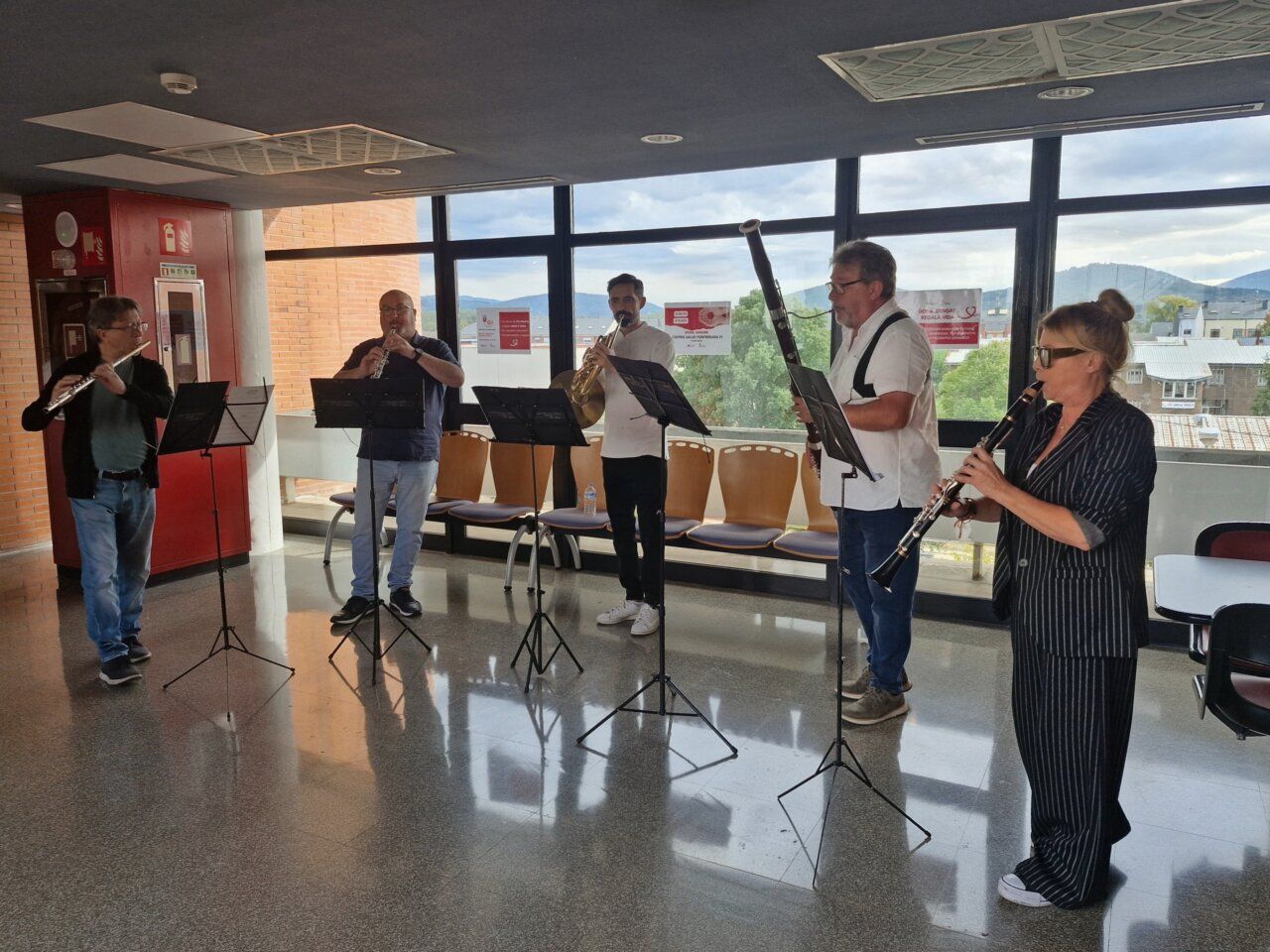 Concierto del Quinteto Duero en el Hospital El Bierzo