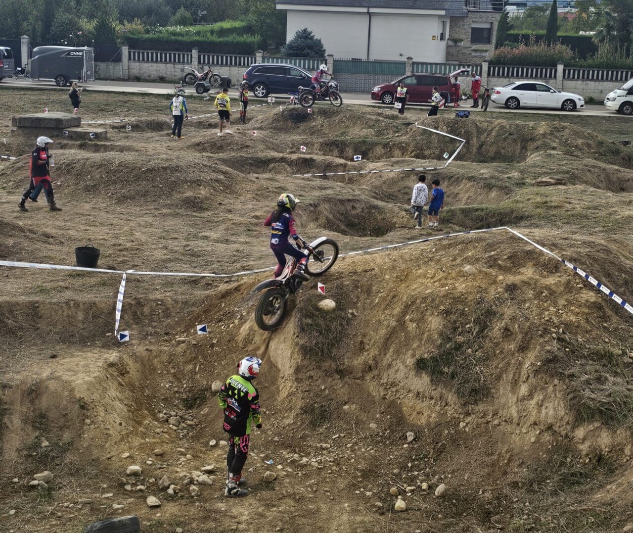 Niños compitiendo en el VI Trial de Niñ@s en Camponaraya