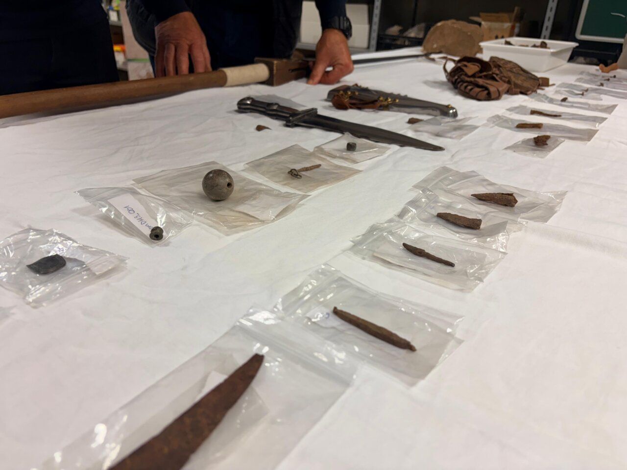 Restos arqueológicos de un campamento romano en La Ercina