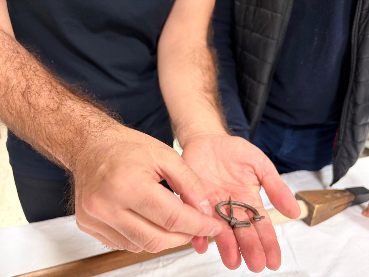 Restos de armamento romano encontrados en La Ercina