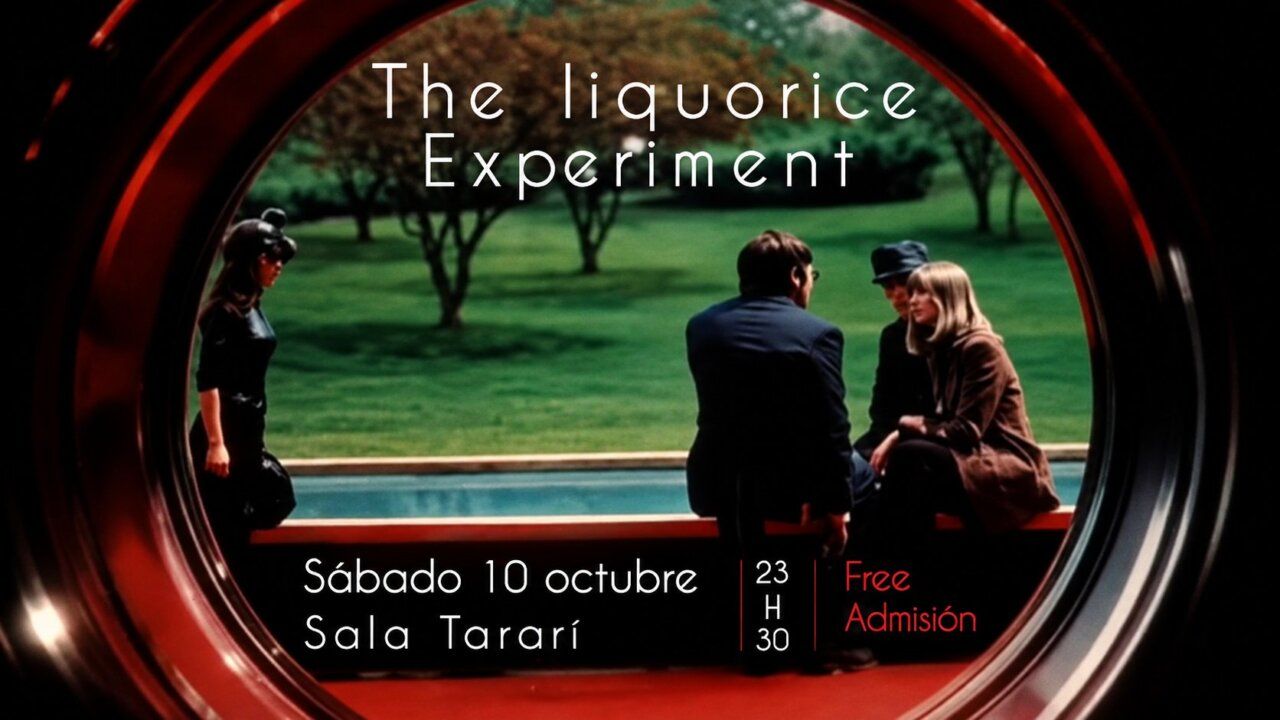 Cartel del concierto de The Liquorice Experiment en Ponferrada