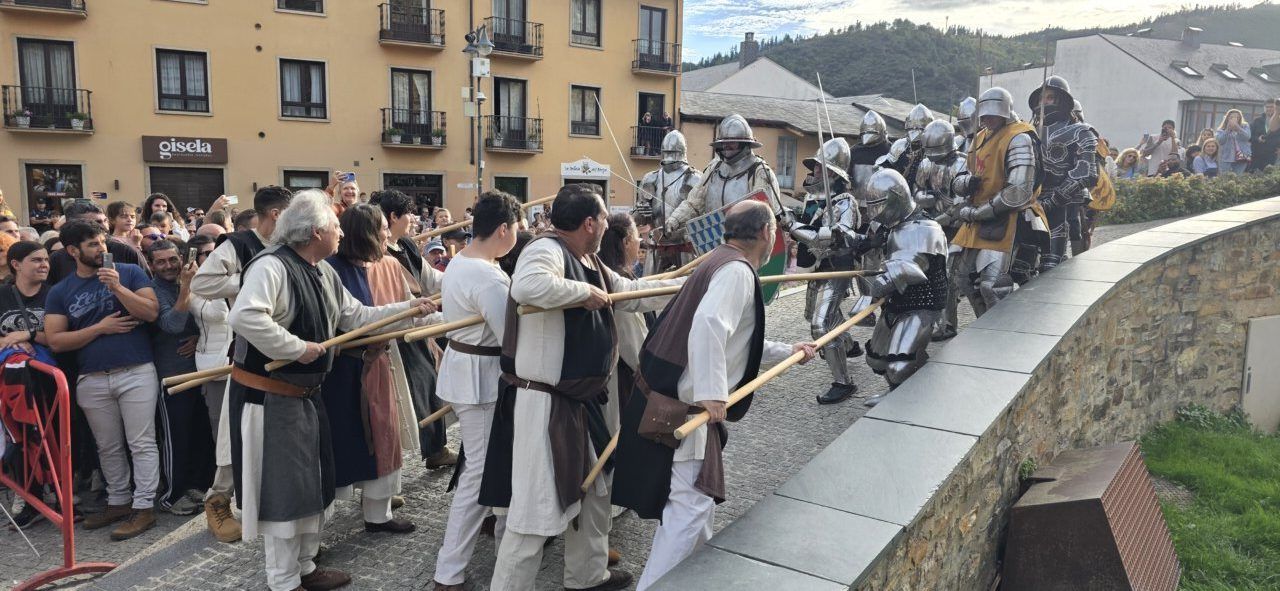 Recreación histórica de la revuelta irmandiña en Ponferrada