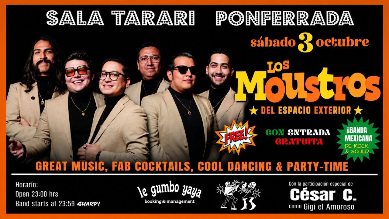 Los Moustros del Espacio Exterior en concierto en Ponferrada