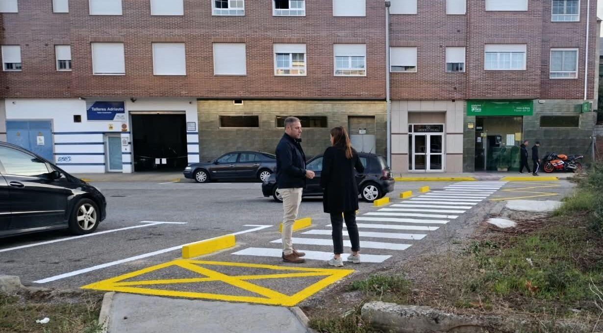 Intervención en la calle Málaga para mejorar la seguridad peatonal