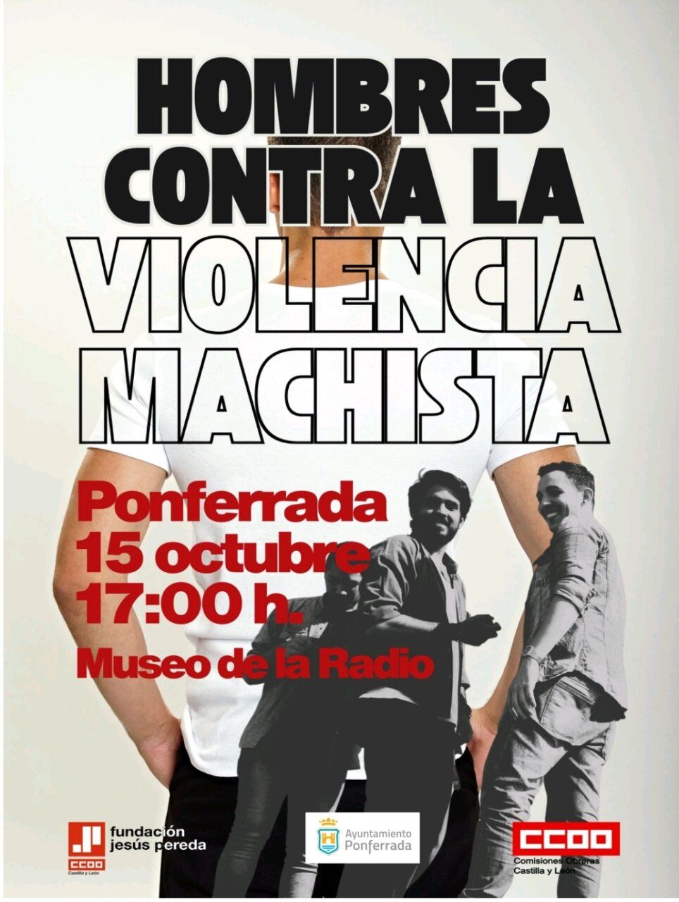 Cartel del taller sobre violencia machista en Ponferrada.