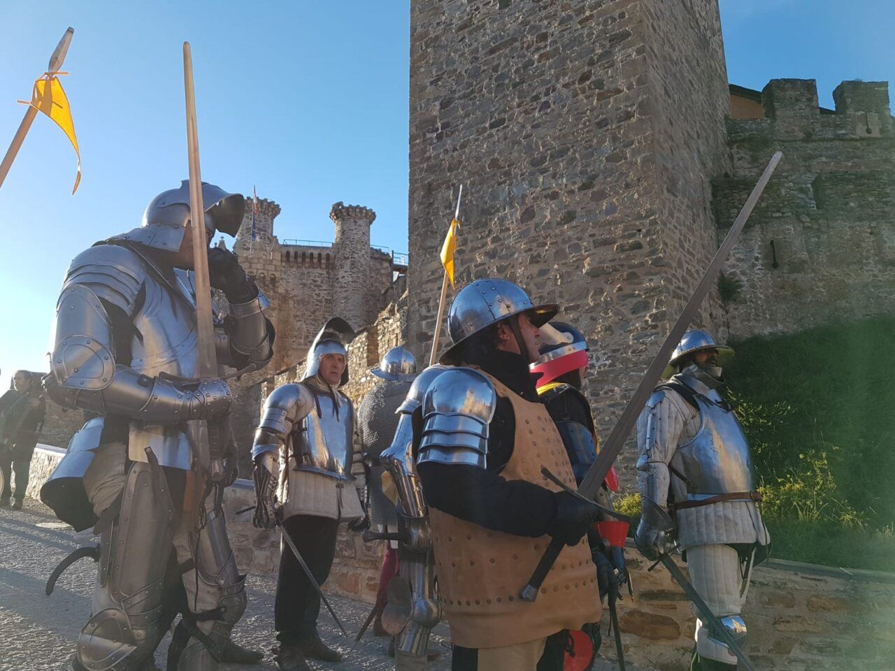 Recreación histórica de los Irmandiños en el Castillo de los Templarios